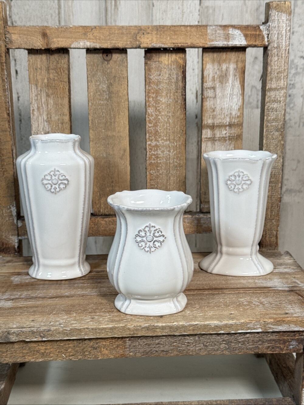 Southern Living Set Of 3 Mini Petite Bud Vases